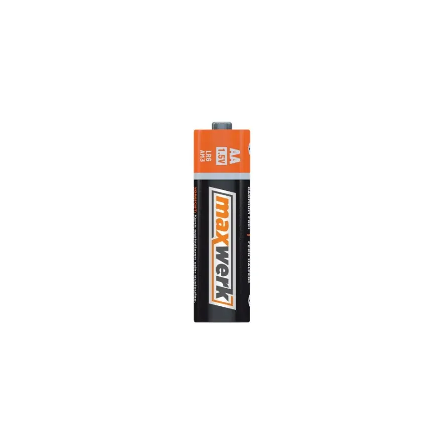 Алкални батерии AA LR6 1.5V 4/1 - Maxwerk — горен поглед