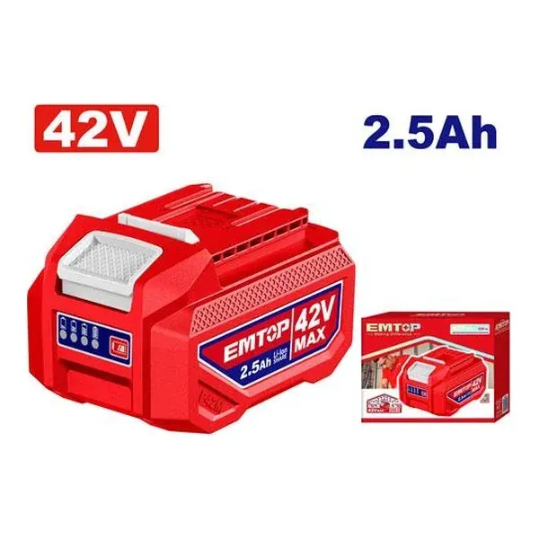 Батерија 42V 2.5Ah Emtop EBPK42251 - преден поглед - Centimetar