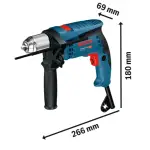 Бормашина вибрациона 600W GSB 13 RE - Bosch - горен поглед - Centimetar