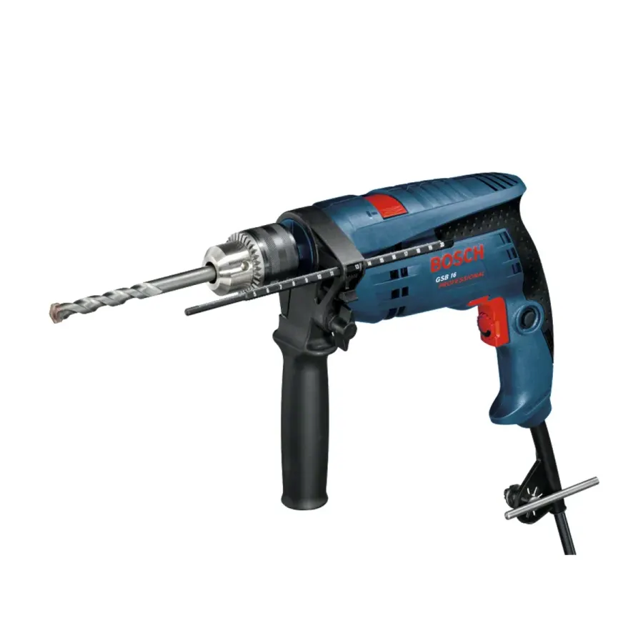 Бормашина вибрациона 750W GSB 1600 RE - Bosch - преден поглед - Centimetar