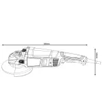 Брусалица 2200W 180mm GWS 2200-180P - Bosch - горен поглед - Centimetar