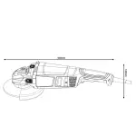 Брусалица 2200W 230mm GWS 2200-230JH - Bosch - горен поглед - Centimetar