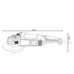 Брусалица 2200W 230mm GWS 2200-230P - Bosch - горен поглед - Centimetar