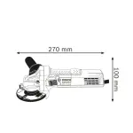 Брусалица 750W 115mm GWS 750 S - Bosch - горен поглед - Centimetar