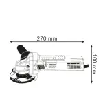 Брусалица 750W 125mm GWS 750 S - Bosch - горен поглед - Centimetar