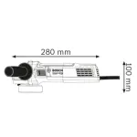 Брусалица 900W 115mm GWS 9-115 - Bosch - горен поглед - Centimetar