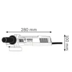 Брусалица 900W 115mm GWS 9-115 S - Bosch - заден поглед - Centimetar