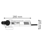 Брусалица 900W 125mm GWS 9-125 S -Bosch - заден поглед - Centimetar