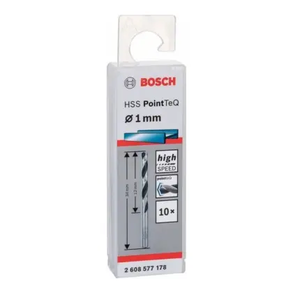 Бургија за метал Bosch HSS PointTeQ 1.0 mm