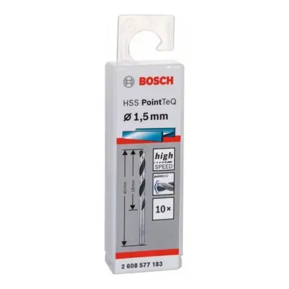 Бургија за метал Bosch HSS PointTeQ 1.5 mm