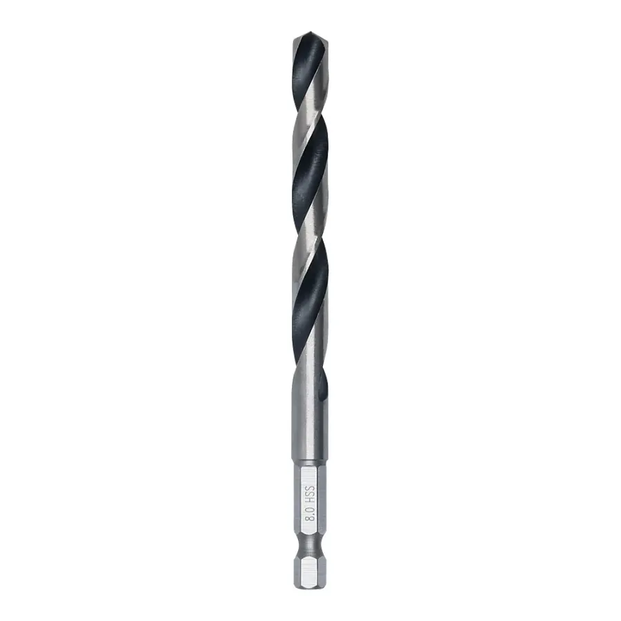 Бургија за метал Bosch HSS PointTeQ Hex 8.0 mm - преден поглед - Centimetar