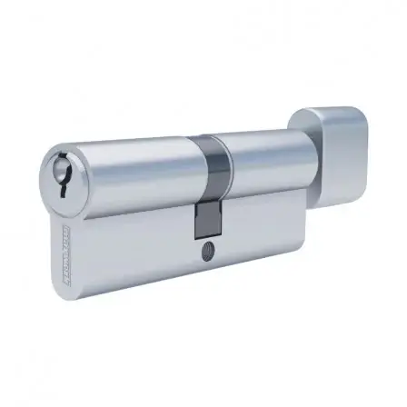 Цилиндар со копче вертикален брусен никел 30-30 mm - Maxwerk