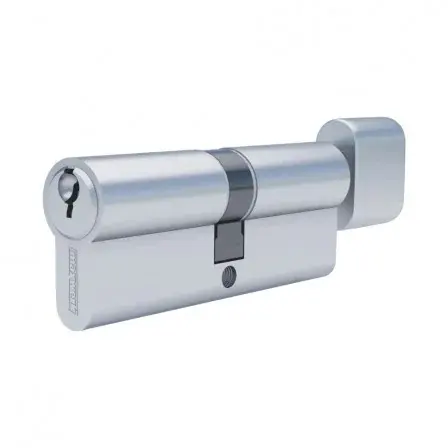 Цилиндар со копче вертикален брусен никел 30-30 mm - Maxwerk