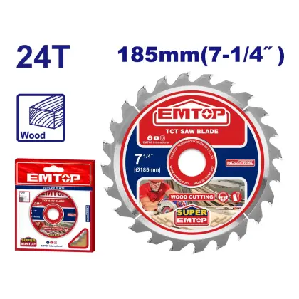 Диск 185мм за дрво Emtop ETCT1185112