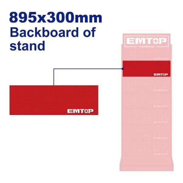 Ѕидна полица за голема сталажа Emtop EPMPSTC01 - преден поглед - Centimetar