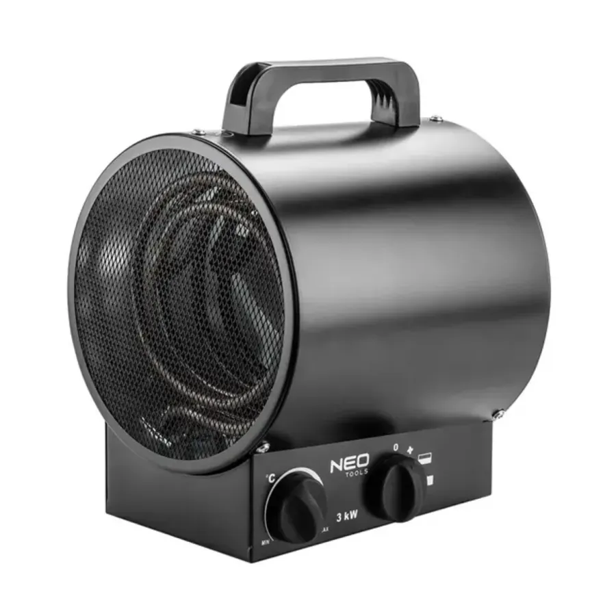Elektriçna grejalka industriska 3kW metalno kukjishte NEO Tools 90-066, Ngrohje