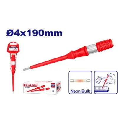 Kaçavidë tester faze 4x190mm Emtop ETPL19001, Vegla elektricisti