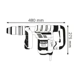 Хилта SDS MAX 1150W 8.3J GSH 5 CE - Bosch - заден поглед - Centimetar