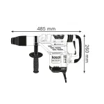 Хилта SDS Max 1150W 8.8J GBH 5-40 DCE - Bosch - горен поглед - Centimetar