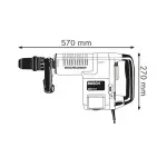 Хилта SDS MAX 1500W 16.8J GSH 11 E - Bosch - горен поглед - Centimetar