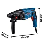 Хилта SDS Plus 720W 2.0J GBH 220 - Bosch - заден поглед - Centimetar