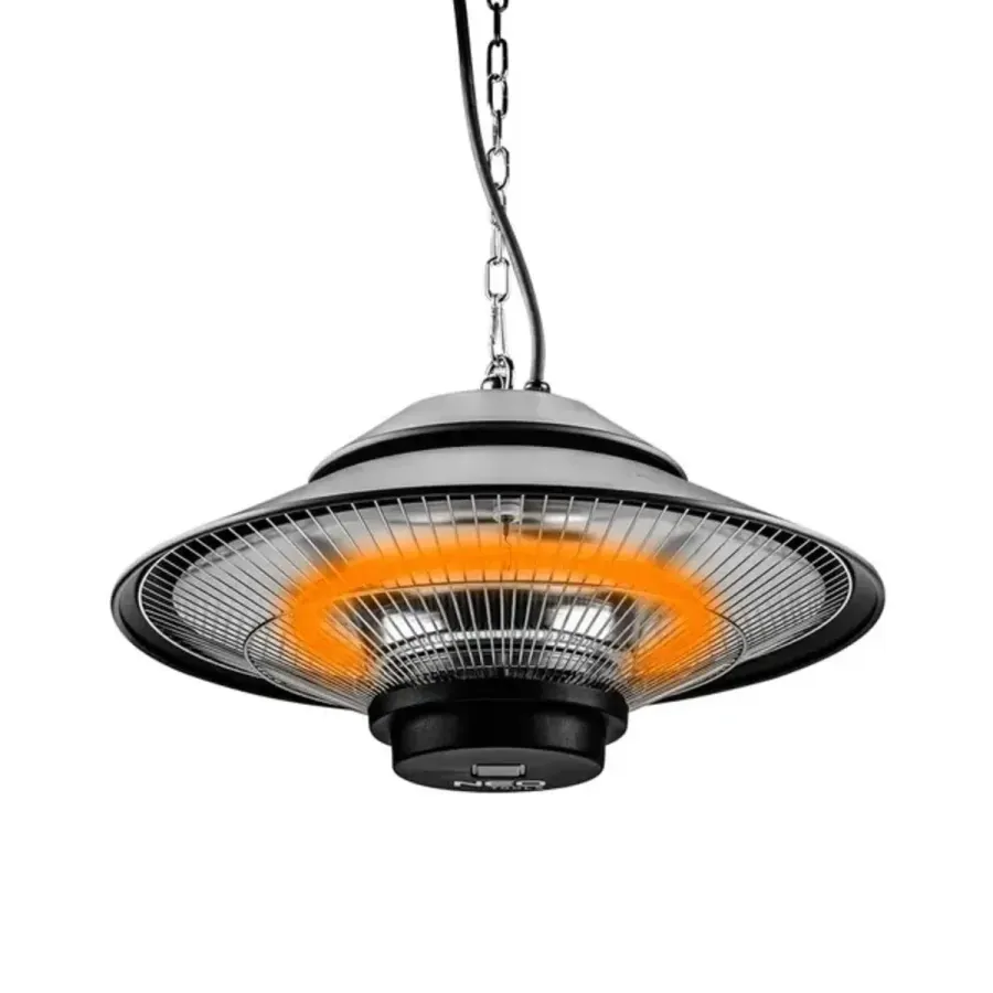 Infracrvena grealka 1500W plafonska, IP44 so daleçinski NEO Tools, Ngrohje