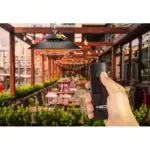 Infracrvena grealka 1500W plafonska, IP44 so daleçinski NEO Tools, Ngrohje 10