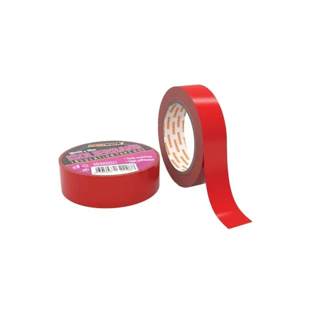 Изолир лента црвена 18 mm x 10 m - Maxwerk — заден поглед
