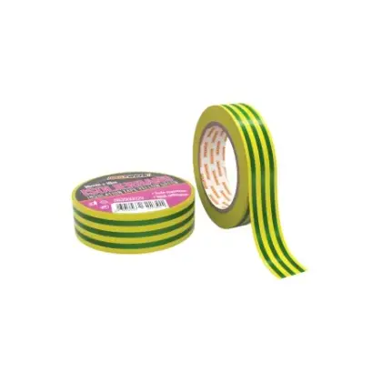 Изолир трака жолто-зелена 18mm x 10m - Maxwerk — Лепливи траки