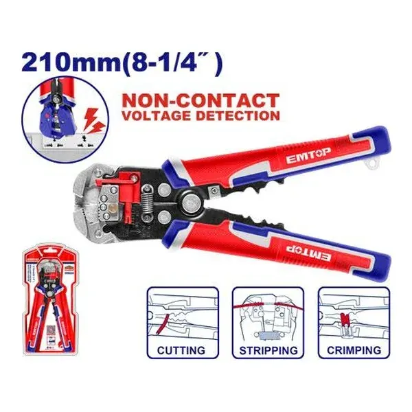 Клешта за кабли Emtop EWSP102429 - преден поглед - Centimetar