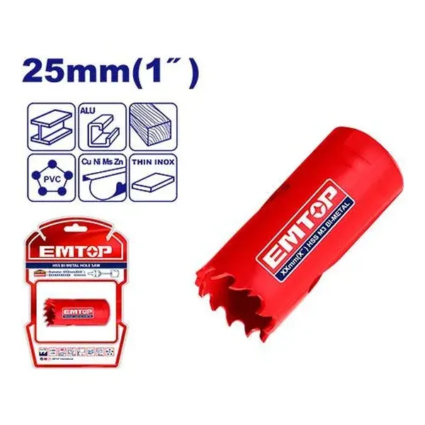 Круна 25мм Emtop EHSW10251 - преден поглед - Centimetar