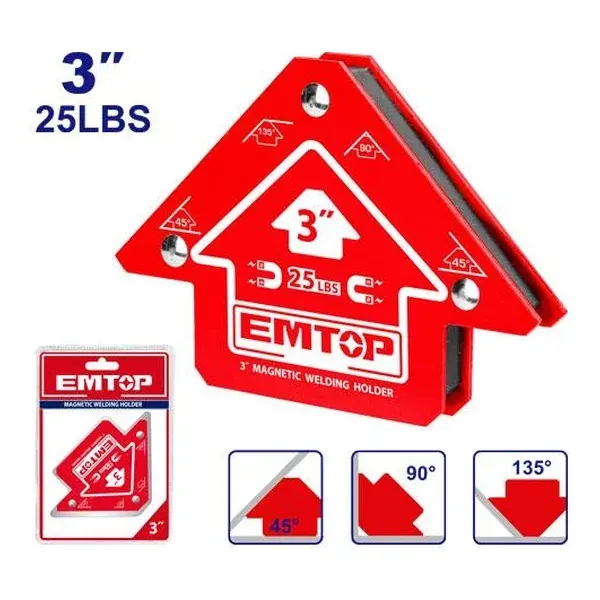 Магнетен држач 3 Emtop EMWH25032 - преден поглед - Centimetar