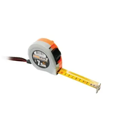 Метар 7.5 m x 25 mm портокалово-сив - Maxwerk