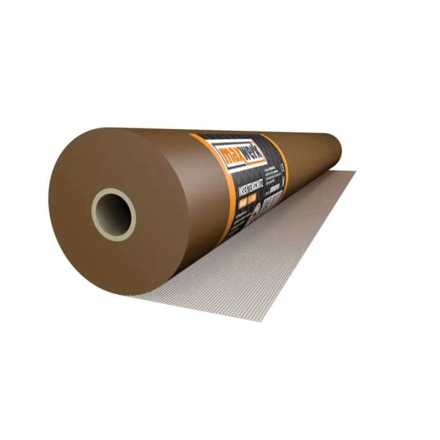 Мрежа за комарци кафена 1.5m×30 m - Maxwerk - преден поглед - Centimetar