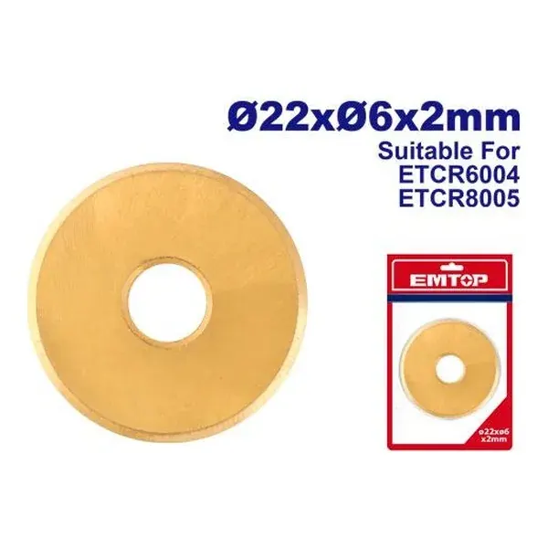 Нож за плочки Emtop ETCR6004B - преден поглед - Centimetar