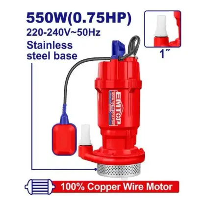 Потопна пумпа 550W Emtop EWPPS05501
