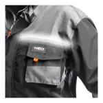Работна Блуза/Палто HD Црно XL/56 NEO Tools - заден поглед - Centimetar