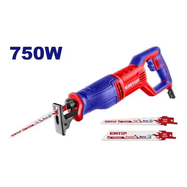 Реципрочна пила 750W Emtop ERSW7501 - преден поглед - Centimetar