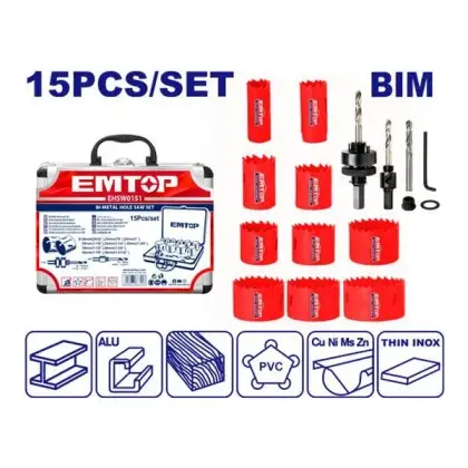 Сет од 15 круни за метал Emtop EHSW0151