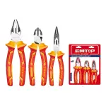 Сет од 3 електричарски клешти Emtop - горен поглед - Centimetar