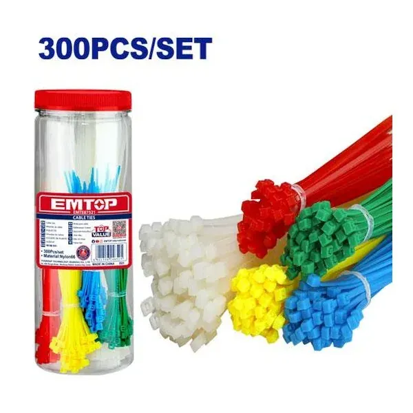 Сет од 300 везици Emtop EMTE87521 - преден поглед - Centimetar