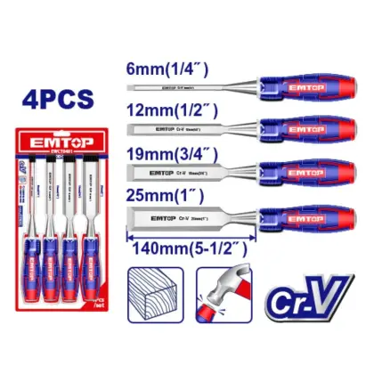 Сет од 4 турпии за дрво Emtop EWCT0401