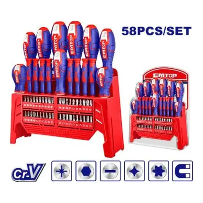 Set me 58 copë (kaçavida dhe maja vidhosëse) Emtop ESST5802, Kaçavida