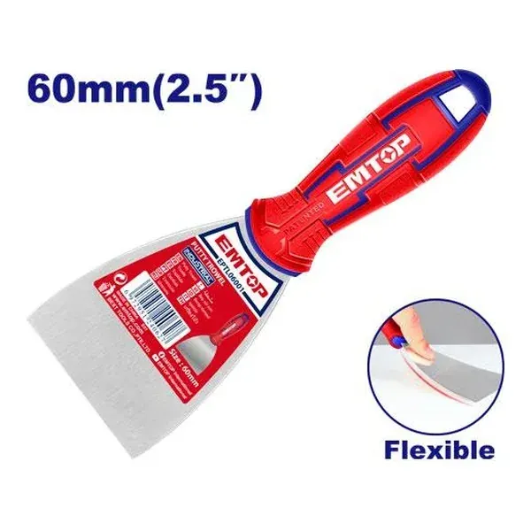 Шпакла 60мм Emtop EPTL06001 - преден поглед - Centimetar