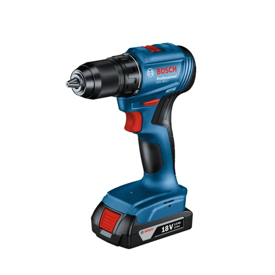 Штрафилица батериска GSR 185-LI 2xGBA 18V 2.0Ah - Bosch - заден поглед - Centimetar