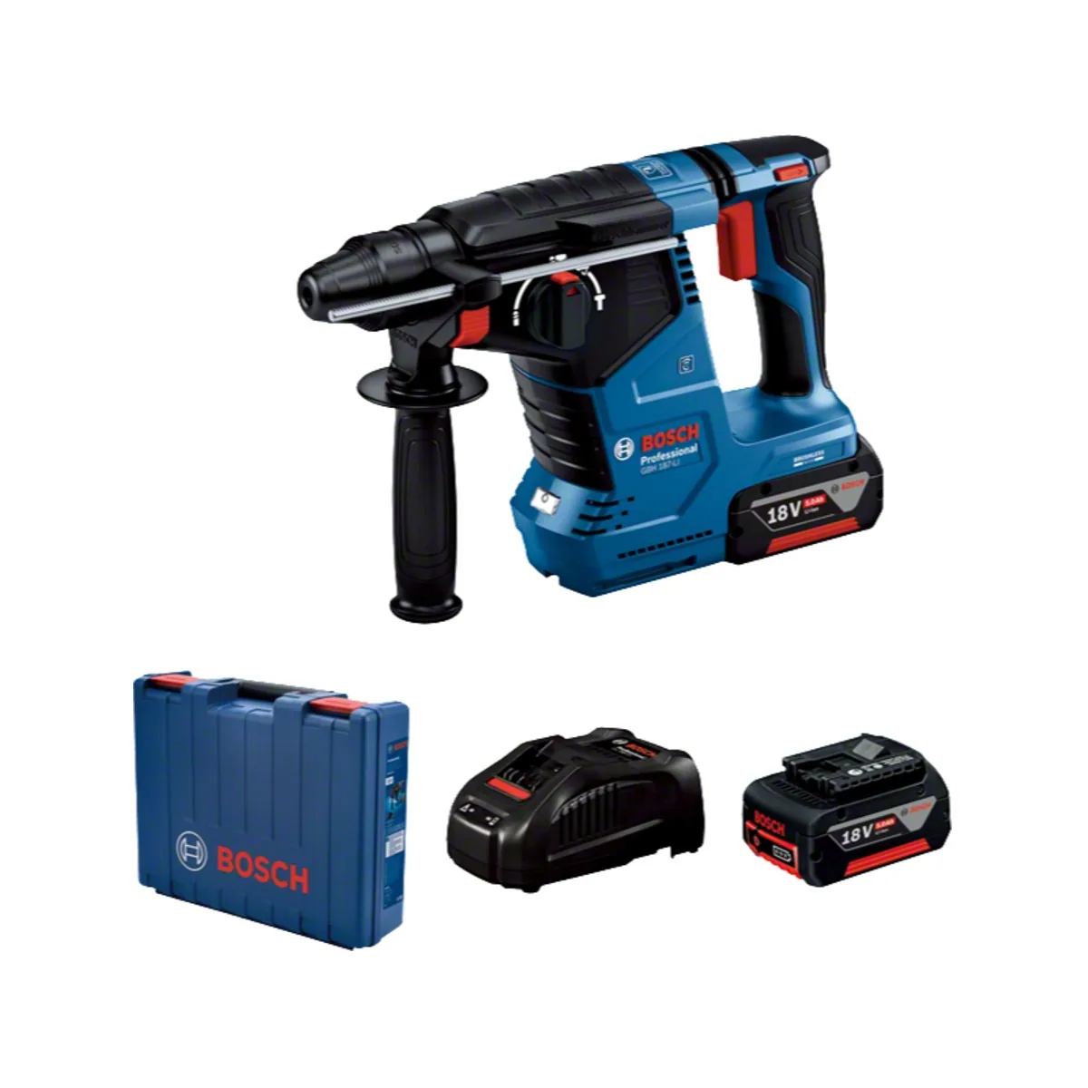 Bosch Хилта батериска 2.4J 2x5.0Ah GBH 187-LI - Bosch