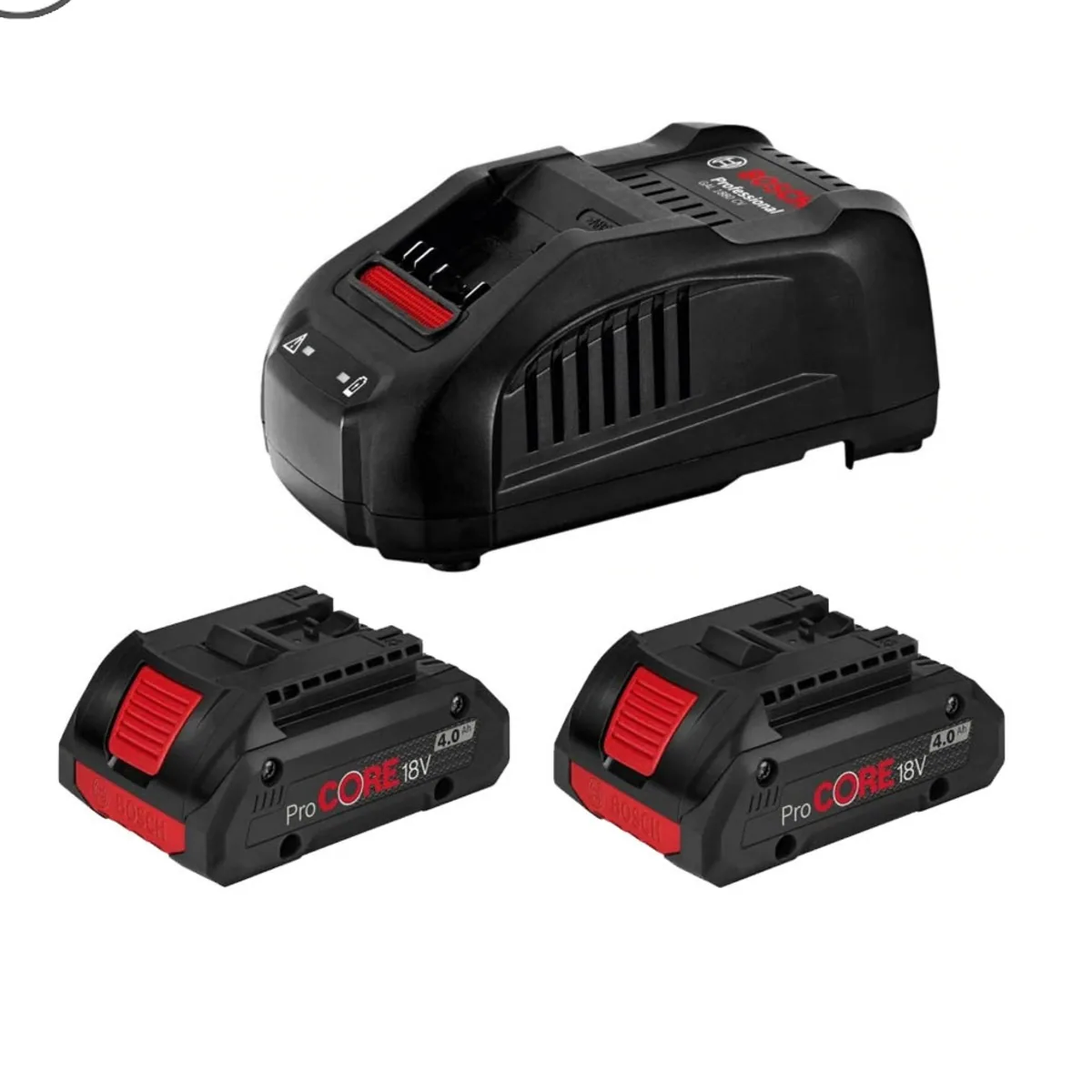 Bosch Сет батерии и полнач 2 x ProCORE18V 4.0Ah + GAL 1880 CV Брз Полнач - Bosch